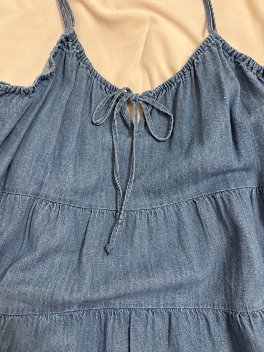 Old Navy Blue Chambray Tank & Old Navy Brown Printed Tank Duo - Picture 4 of 5